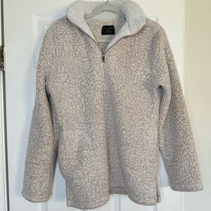 Love Tree Cream Sherpa Zip-Up Jacket